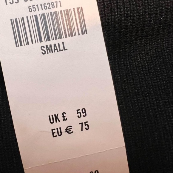 Abercrombie Knit Cross Strap Mini Dress Black (size Small) - Picture 5 of 5